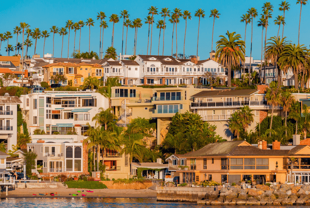 Balboa Island homes in Newport Beach, CA