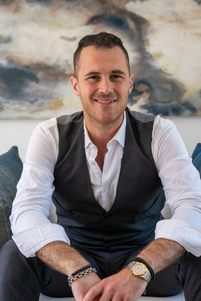 Keegan Cin of Cin Coast Realty at a Long Beach coastal property
